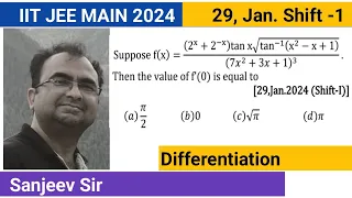 Jee main 29 January 24 shift 1 Differentiation