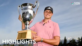 Ludvig Aberg Wins His First Professional Tournament | 2023 Omega European Masters