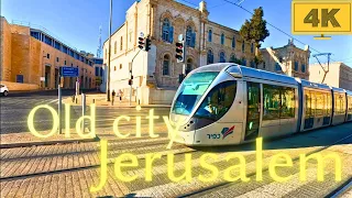 2023 Jerusalem,train, Old City Tour | 4K Relaxation Video - Unveil the Secrets of History
