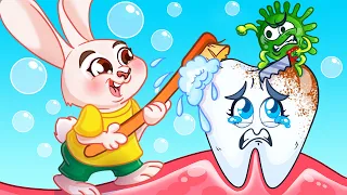 🪥🦠Brush your teeth song 🦷😺 | Nursery Rhymes & Kids Songs🥁 | Paws And Tails 🐼