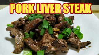 PORK LIVER RECIPE | HOW TO COOK PORK LIVER STEAK | PORK RECIPES