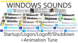 Evolution of Windows Sounds [STARTUP/LOGON/LOGOFF/SHUTDOWN] + Betas