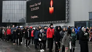 LIVE: Mourners gather for memorial service event outside Moscow's Crocus City Music Hall