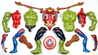 Merakit Mainan Hulk Buster Vs Spiderman Vs Siren Head Vs Hulk Smash ~ Avengers