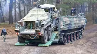 Massive Soviet Amphibious Tractor in Action During Intense Drill