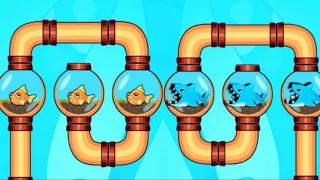 Mini fishdom gameplay || ios game save the fish || rescue fish game