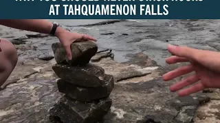 Why it's bad to stack rocks at Tahquamenon Falls