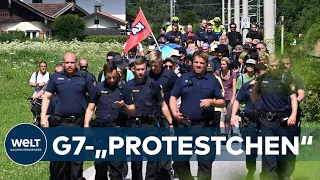 G7-PROTESTE unerwünscht!? Sicherheit vor Demonstrationsrecht - POLIZEI-Konzept scheint aufzugehen