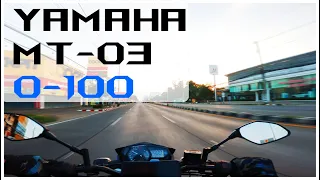 YAMAHA MT-03 | 0-100 KM/H | AKRAPOVIC FULL EXHAUST