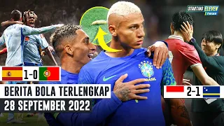 Indonesia BUNGKAM Curacao 🥳 Spanyol Jinakkan Portugal 😱 Richarlison Kena Rasis - Berita Bola