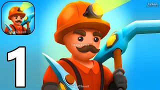 Gold Rush: Mining Simulator - Gameplay Walkthrough Part 1 Miner Simulation Game (iOS, Android)