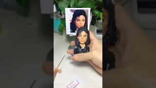 Michael Jackson head made from polymer clay, sculpture timelapse 【Mina Clay Workshop】