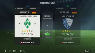 FC 24#032 34.Spieltag 23/24 SV Werder Bremen gegen VFL Bochum 18.05.24 "💚" [HD][PS5]