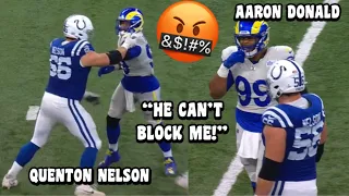 Aaron Donald ‘BULLIED’ Quenton Nelson 😳👀 (OL vs DL) Rams Vs Colts 2023 NFL Week 4 highlights