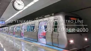 İstanbul Metro - M2 Yenikapı-Hacıosman Metro Line Action