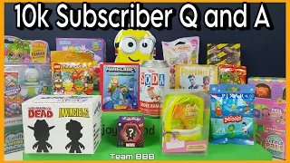 10K SUBSCRIBER Q and A and FACE REVEAL?? We answer your questions while unboxing collectibles!