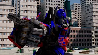 Optimus Prime vs Megatron and the Decepticons! Transformers DOTM Animated Fight Scene!