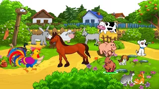 Animals on the farm.  Учим животных на ферме на английском языке. // #УчуАнглийский