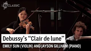 Debussy's "Clair de lune" played on violin and piano