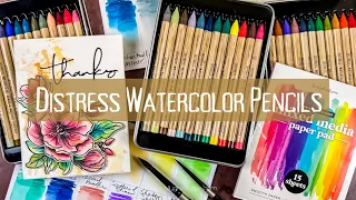 New Distress Watercolor PENCILS?? Let's See How They Work!