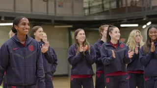 USWNT’s visit to the Global Village Project prior to their game vs Japan at the SheBelievesCup