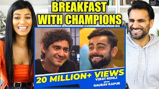 BREAKFAST WITH CHAMPIONS : VIRAT KOHLI On His Diet, Cheat Meals, And Dhoni | Part 1 REACTION!!