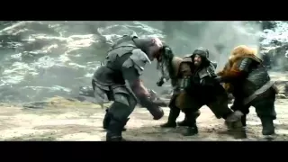 The Hobbit: The Battle of the Five Armies - Extended Edition: Bifur Lose Axe, Bombur Speech! (HD)