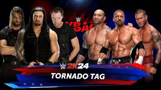 WWE 2K24 - THE SHIELD VS EVOLUTION | WWE 2K24 GAMEPLAY - HELAMBU GAMING