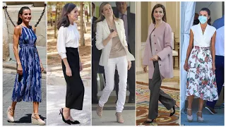 World's most beautiful and cutest Queen letizia dresses style ❤ | Queen letizia dresses collection 💙