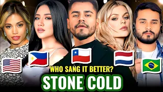 STONE COLD -Vásquez 🇨🇱, Gabriel 🇧🇷, Morissette 🇵🇭, Davina 🇳🇱, Ciara 🇺🇸, Bazinet 🇨🇦 | Who's the best!