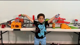 Thomas and Friends | Cool Toys with Justin | Thomas & Percy Cargo Race | Toy Learning