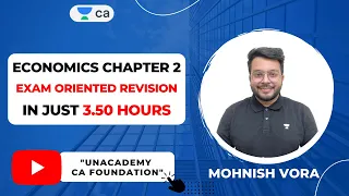 Economics Chapter 2 | Revision in just 3.50 Hrs | IMP Topics | Mohnish Vora | CA Foundation