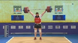 2017 European Weightlifting Championships Men +105 kg  Тяжелая атлетика Чемпионат Европы [1080]