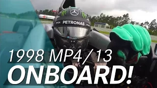 Onboard the McLaren 1998 MP4/13 with Nico Rosberg!