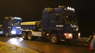 Daher Schwertransporte bleibt am Berg hängen