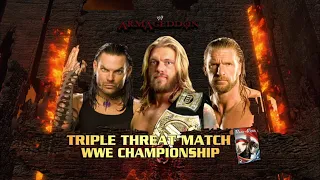 Jeff Hardy vs Triple H vs Edge Armageddon 2008 Highlights