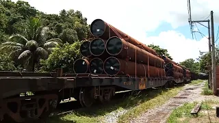 Trem da mrs (KVR) passando no KM40 com dupla de locomotivas sentido Arara ou Porto do RJ.