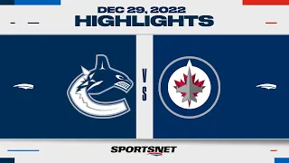 NHL Highlights | Canucks vs. Jets - December 29, 2022