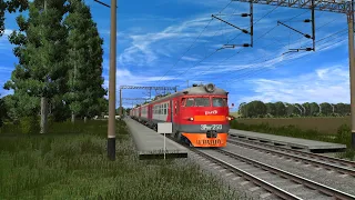 Trainz: ЭР9П-К-250. Звук наложен.