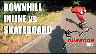 INLINE vs SKATEBOARD Downhill | Nusenna Race 2023