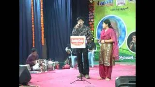 Allrounder Kiran singing Kanchiki pothava Song @ Veturi paata Kiran Nota Music Concert | Kiran Hits