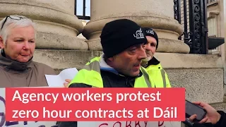 Agency Workers Protest Against Zero Hour Contracts