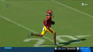 Calen Bullock takes it 93 yards for a USC pick-6 ‼