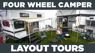 FOUR WHEEL CAMPER LAYOUT TOURS | Truck Campers