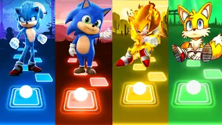 Sonic The Hedgehog Vs Classic Sonic Vs FleetWay Super Sonic Vs Baby Tails Tiles Hop
