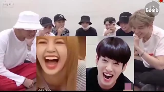 BTS Reaction: Lisa and Jungkook the same moment (common ground) #1