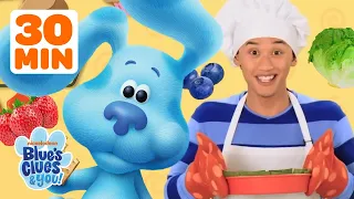 Blue and Josh Cook Food, Play Games & More! | 30 Minute Compilation | Blue's Clues & You!