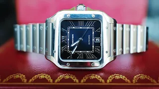 Unboxing & Thoughts: CARTIER SANTOS WSSA0030, Large Size with Blue Dial