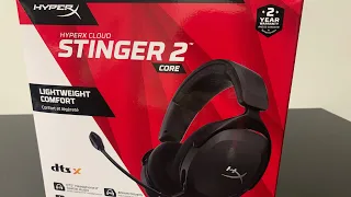 Unboxing headset gamer hyperx cloud stinger 2 core