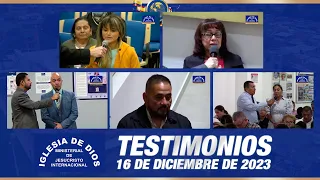 Testimonios 16 de diciembre de 2023 - Iglesia de Dios Ministerial de Jesucristo Internacional